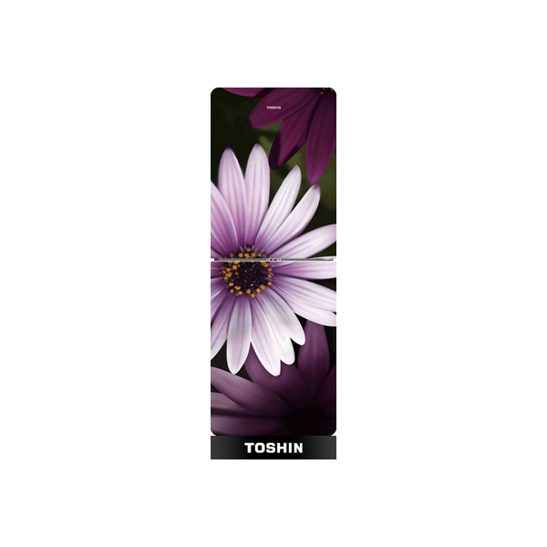 Toshin 180L Bottom Mount Refrigerator BTE-180GDSPD (Purple daisy) thumbnail