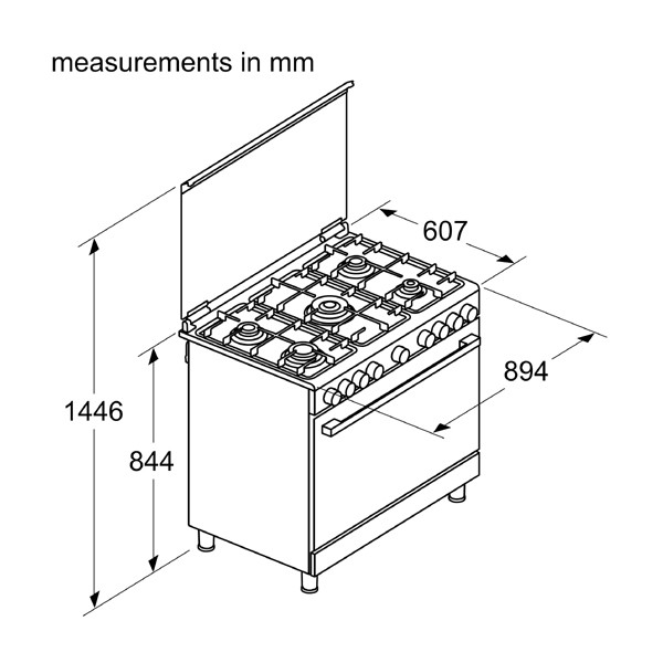 Gas Cooker HGVDA0Q50M thumbnail