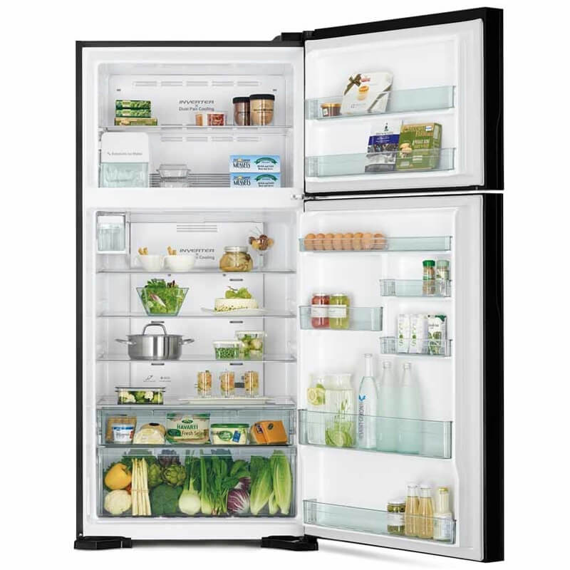 Hitachi 690L Top Mount Refrigerator R-VG690P7PB-TH-GBK thumbnail