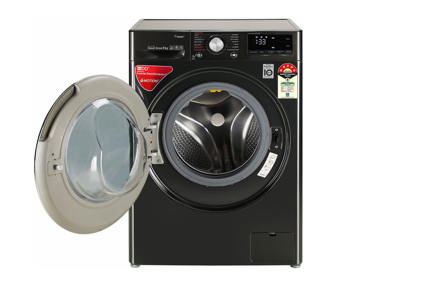 LG  8Kg  Front Load Washing Machine FV1408S4B thumbnail
