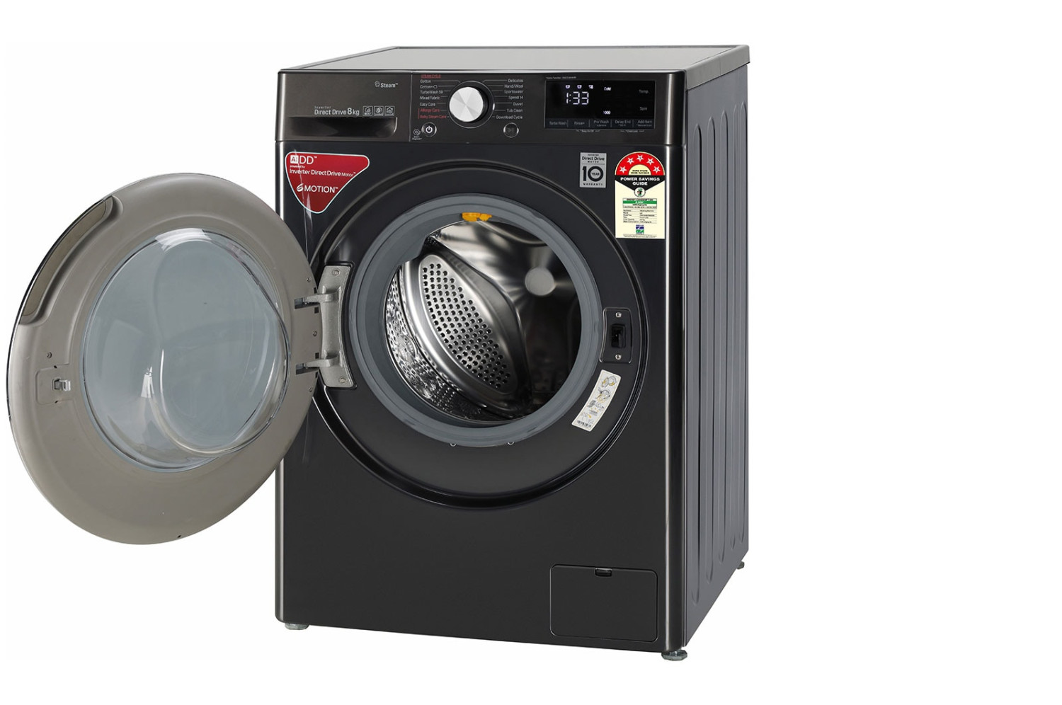 LG  8Kg  Front Load Washing Machine FV1408S4B thumbnail